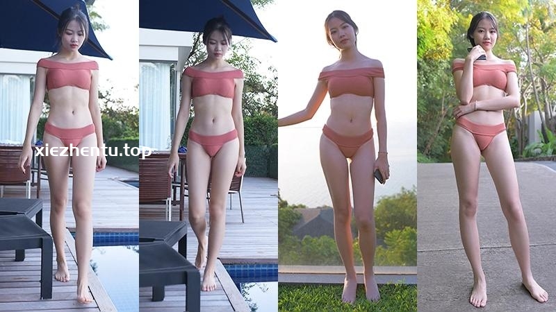 [街拍]苏梅岛旅拍粉色比基尼[185P/232.5M]